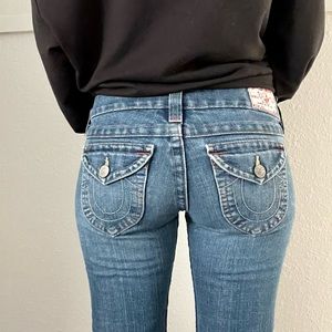 True Religion Women’s Low-Rise Straight Leg Jeans